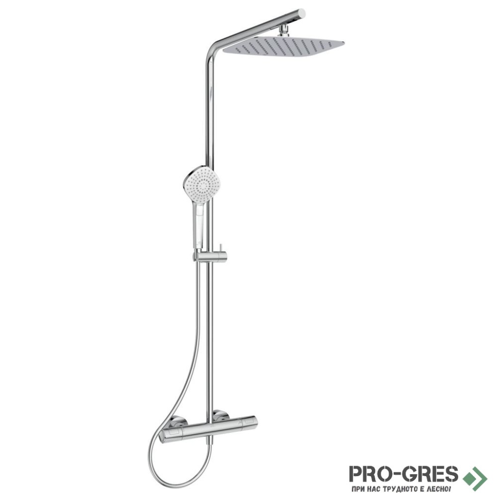 Душ система с термостатен смесител CERATHERM T100 Ideal Standard A7705AA
