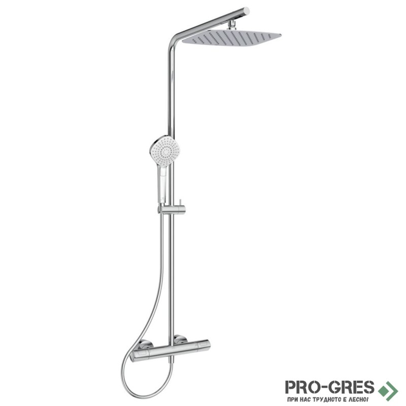 Душ система с термостатен смесител CERATHERM T100 Ideal Standard A7705AA