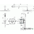 Комплект термостатен смесител за вграждане, хром IDEAL STANDARD CERATHERM NAVIGO A7773AA