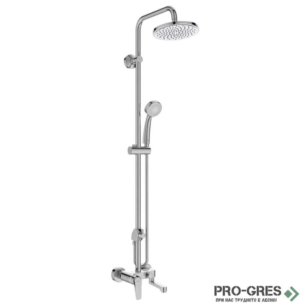 Душ система с едноръкохватков смесител и чучур Vidima B0975AA