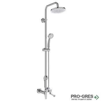 Душ система с едноръкохватков смесител и чучур Vidima B0975AA