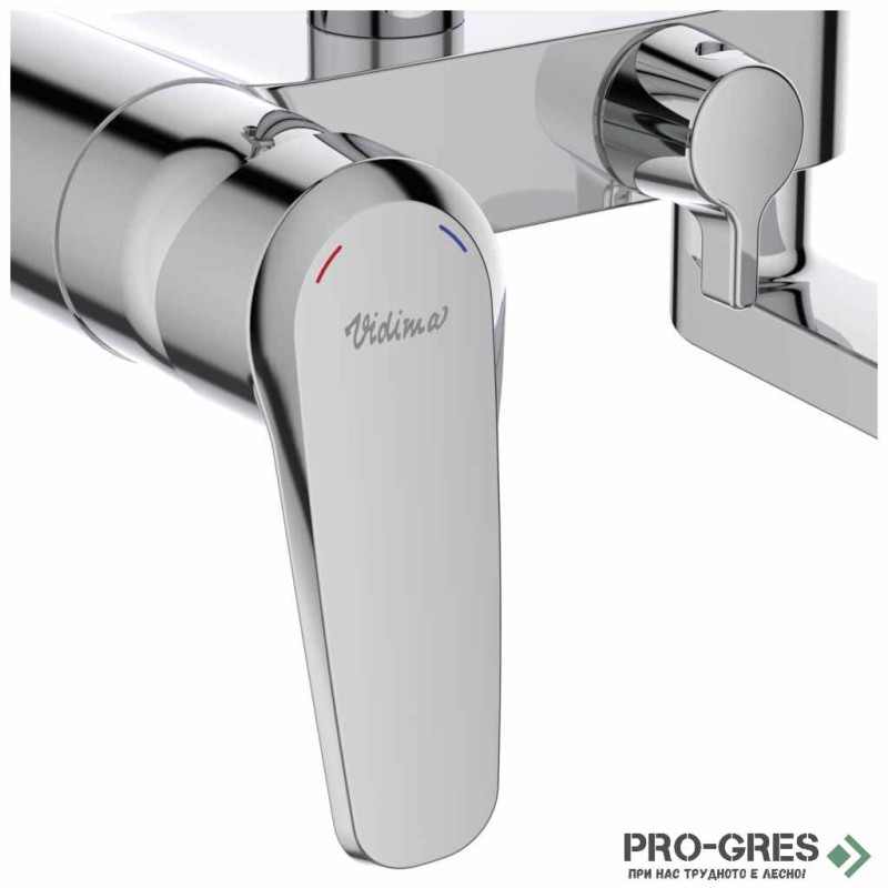 Душ система с едноръкохватков смесител и чучур Vidima B0975AA