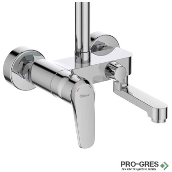 Душ система с едноръкохватков смесител и чучур Vidima B0975AA