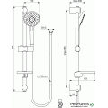 Комплект тръбно окачване с аксесоари  IdealRain Evo Round Ideal Standard B2620AA