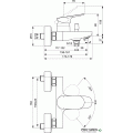 Смесител за душ за баня, хром IDEAL STANDARD ESLA BE029AA