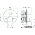 Душ комплект за вграждане CERAFLEX Ideal Standard BC447AA