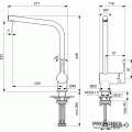 Смесител за кухня Ceralook черен Ideal Standard BC174XG