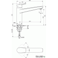 Смесител за кухня с лят чучур, хром IDEAL STANDARD CERAPLAN BD325AA