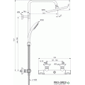 Душ система хром ,Ideal Standard Ceratherm T25 A7627AA