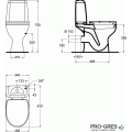 Моноблок Elegance, хоризонтално оттичане Vidima WW965068