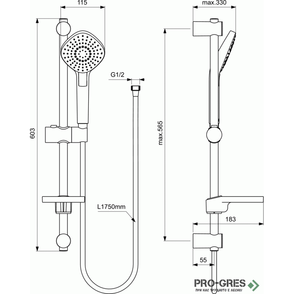 ПРОМО комплект смесители ESLA 3в1 IDEAL STANDARD BC264AA