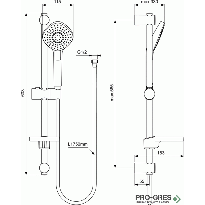 ПРОМО комплект смесители ESLA 3в1 IDEAL STANDARD BC264AA
