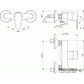 Смесител за душ,хром ESLA IDEAL STANDARD BC228AA