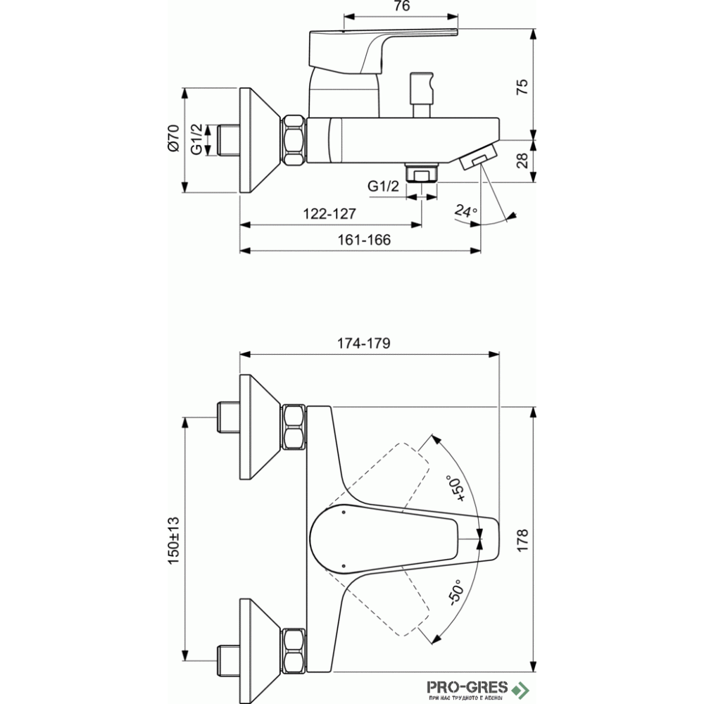 ПРОМО комплект смесители ESLA 3в1 IDEAL STANDARD BC264AA