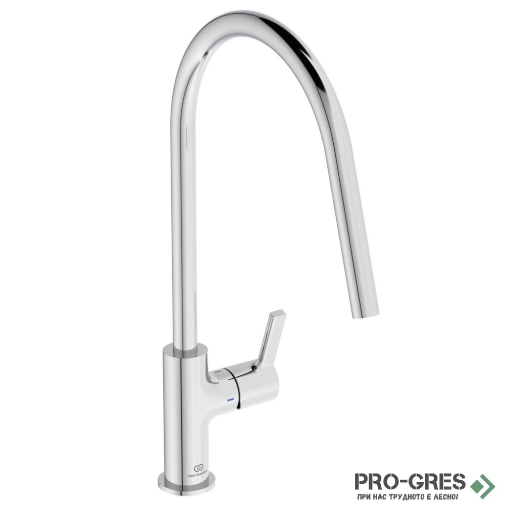 Смесител за кухня с висок тръбен чучур Gusto Ideal Standard BD408AA