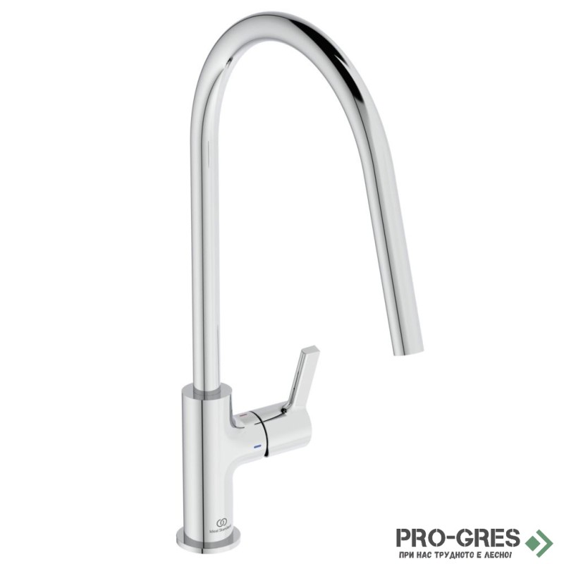 Смесител за кухня с висок тръбен чучур Gusto Ideal Standard BD408AA