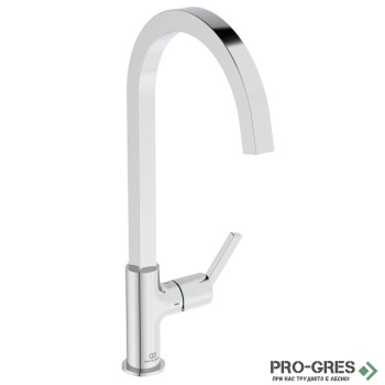Смесител за кухня с висок профилен чучур,хром Gusto Ideal Standard BD411AA