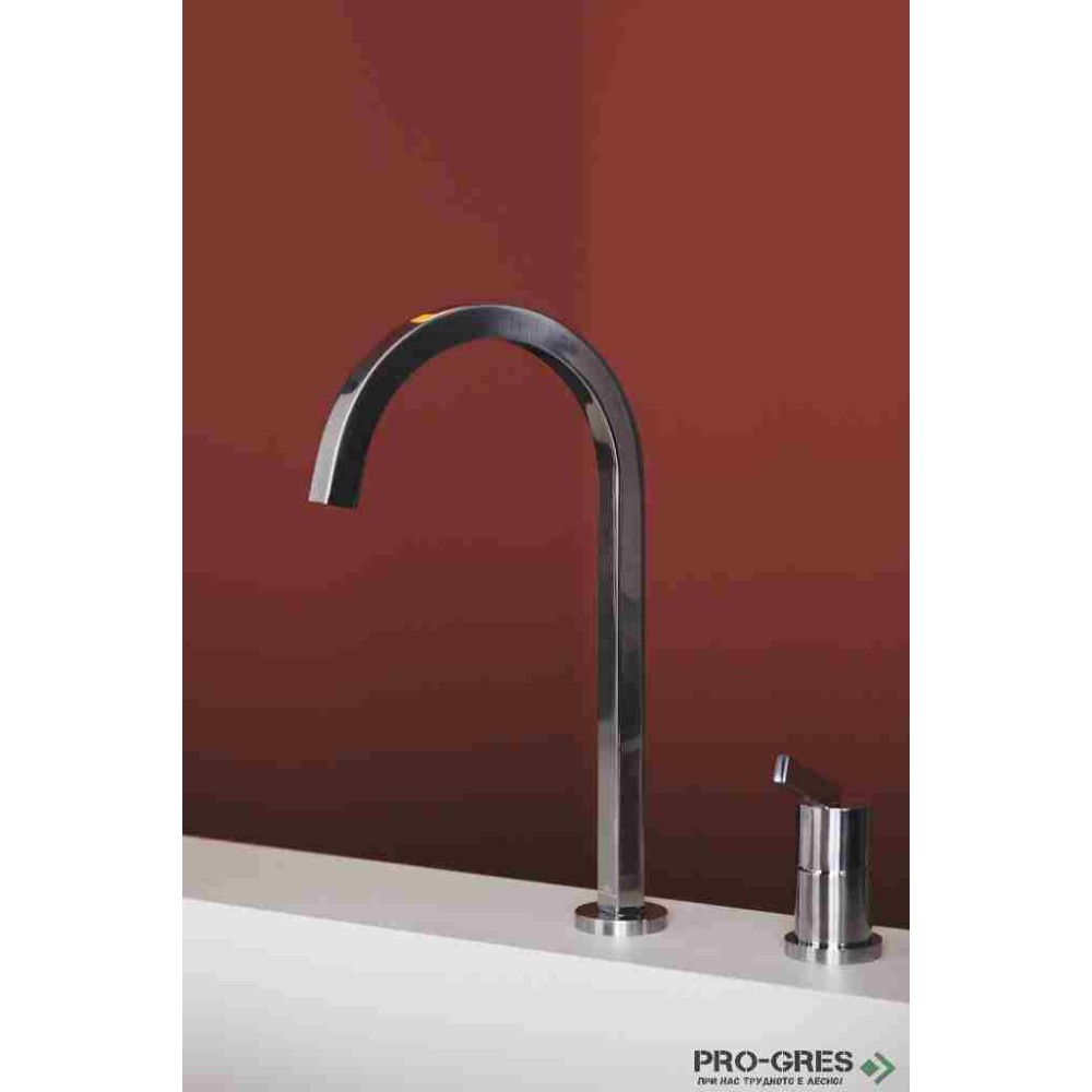 Смесител за кухня с висок тръбен чучур,дву дупков,хром Gusto Ideal Standard BD423AA 