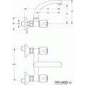 Смесител стенен за умивалник Iskar Vidima B1391AA