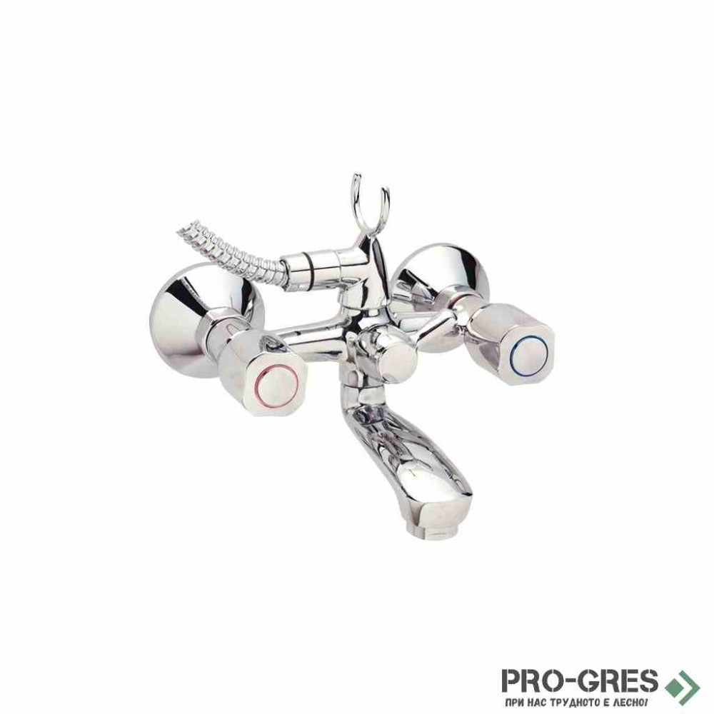 Смесител стенен за вана/душ с аксесоари Iskar Vidima B1397AA