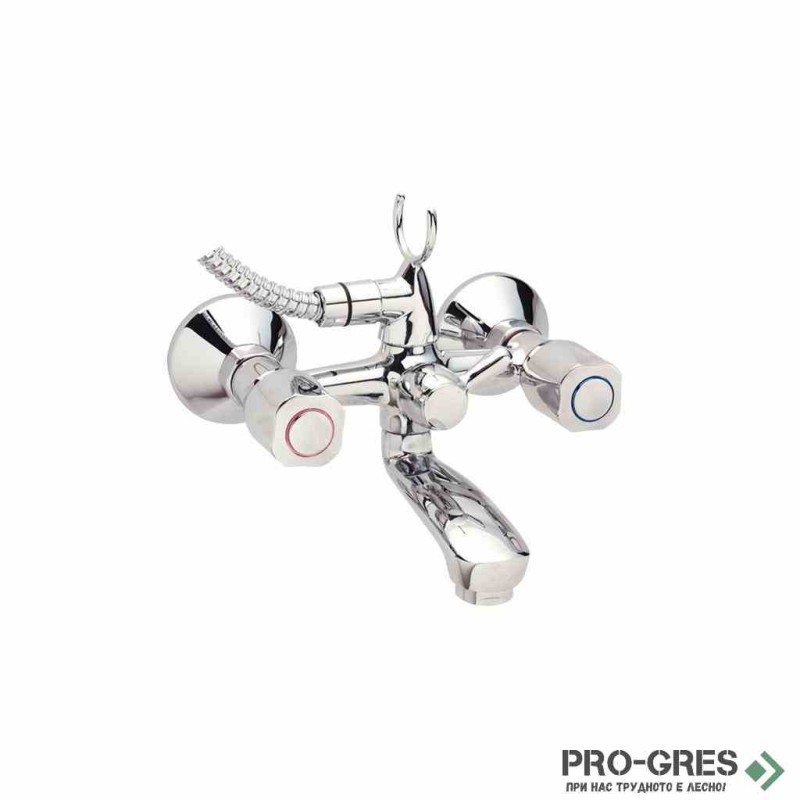 Смесител стенен за вана/душ с аксесоари Iskar Vidima B1397AA
