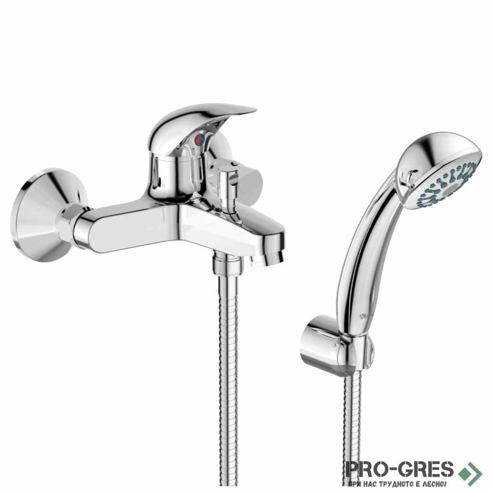 Смесител стенен за вана/душ с аксесоари Orion Vidima  B4227AA