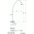 Смесител стенен за вана/душ Rositsa Vidima B1441AA