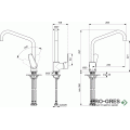 Смесител за кухня с висок тръбен чучур U230 SevaL Vidima B0974AA