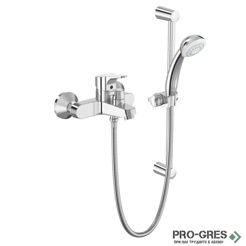 Смесител стенен за вана/душ с аксесоари SevaNext Vidima B1931AA