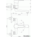 Смесител стенен за умивалник  VidimaUno Vidima B0870AA