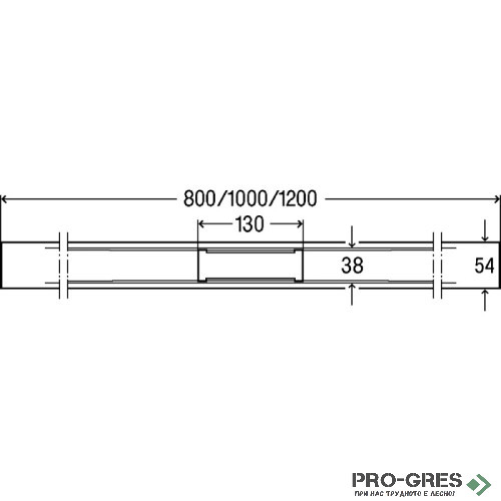 Линеен сифон за баня, ф50/40мм, 60-80м, H70-155мм, VIEGA ADVANTIX CLEVIVA