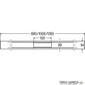 Линеен сифон за баня ф50/40мм, 60-80м, H70-155мм VIEGA ADVANTIX CLEVIVA цвят шампанско