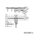 Лентов сифон Viega Advantix Vario ниско тяло 30-120 см с шина хром мат