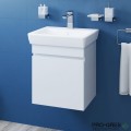 Долен шкаф  за баня с мивка Тина 50см,бял PVC Висота