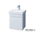 Долен шкаф  за баня с мивка Тина 50см,бял PVC Висота