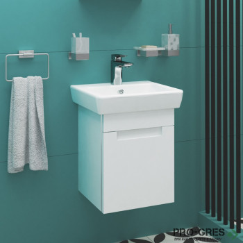 Долен шкаф с мивка Луна 40х34х54 см,бял PVC Висота