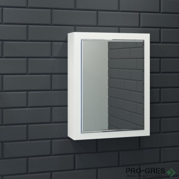 Горен шкаф за баня - Ира 50 PVC, бял Висота 