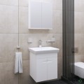 Комплект мебели за баня -Поли 55 см,бял PVC Висота