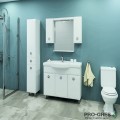 Комплект мебели за баня - Лати 100 Нов см,бял MDF Висота