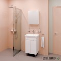 Комплект мебели за баня -Нели 60 см,бял PVC Висота