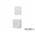 Комплект мебели за баня - Петя 55 см,бял PVC Висота