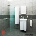 Комплект мебели за баня - Виви 60 см,бял PVC Висота