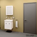 Комплект мебели за баня -Вяра 55 см,бял PVC Висота