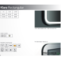 Лед огледало с нагревател Xpertials ,Klara Rectangular NG 80см