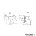 Стенен смесител за душ Cerabase, Ideal Standart, BC842AA