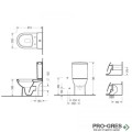 Моноблок с вградено биде SEREL Friendly Compact
