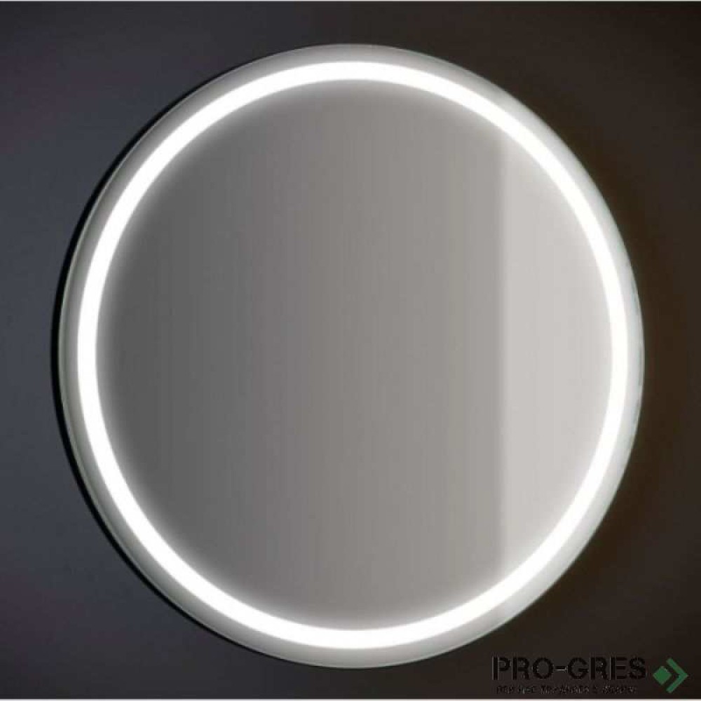 Кръгло огледало с LED осветление ф70 см, черна рамка, Progetto M051.D70touch