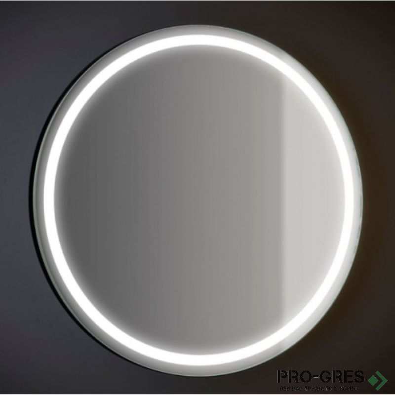 Кръгло огледало с LED осветление ф70 см, черна рамка, Progetto M051.D70touch