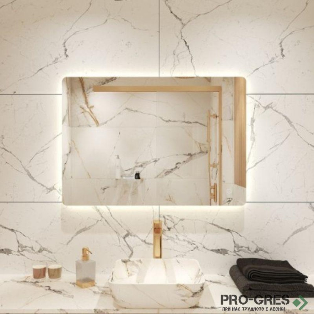Заоблено огледало с LED осветление, 70/100 см, Progetto M093.10070touch70