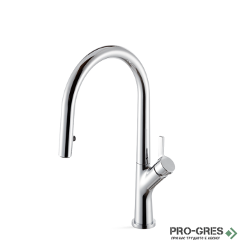 Висок смесител за кухня със скрит изтеглящ се чучур, Vema, Mosa, V26041.B0.010